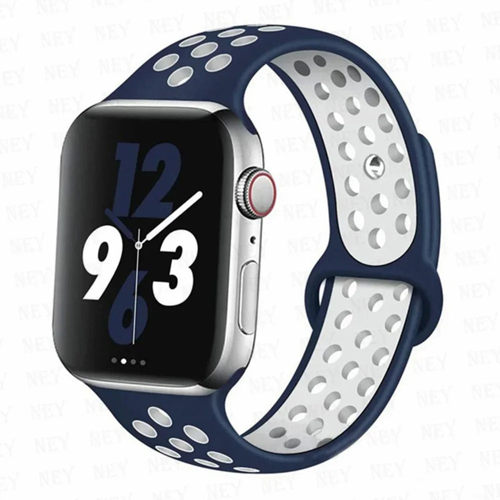 Sport Strap For Apple Watch Band Ultra 49mm 44mm 45mm 38/40mm/41mm Silicone Pride Bracelet correa iWatch Series 8 7 6 4 5 3 9 SE