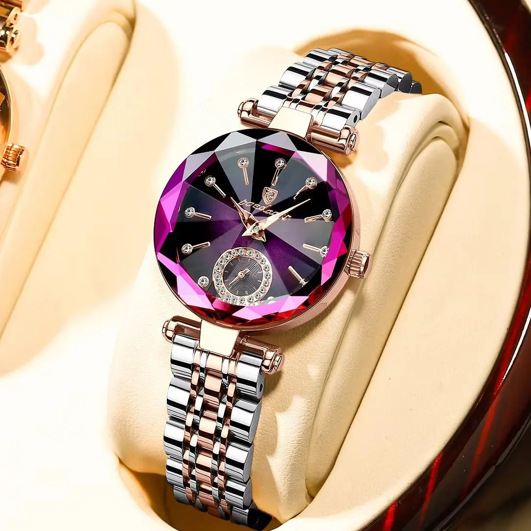 POEDAGAR Luxury Elegant Ladies Wristwatch Waterproof Stainless Steel Quartz Watches For Woman Simple Casual Dress Women's Watch