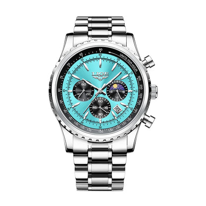 2025 LIGE Top Brand Luxury New Men Watch Quartz Man Watches Waterproof Luminous Watch for Men Date Chronograph Sport Wristwatch