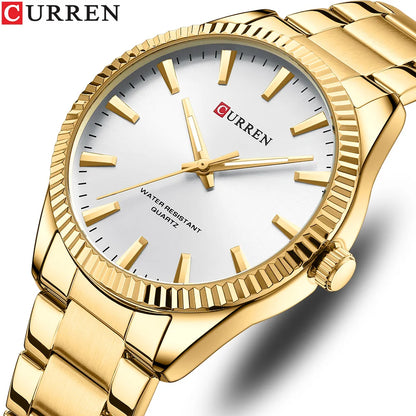 Montre Homme CURREN Mode Simple Acier Inoxydable Quartz Montre Homme Décontracté Business Montre Relogio Masculino