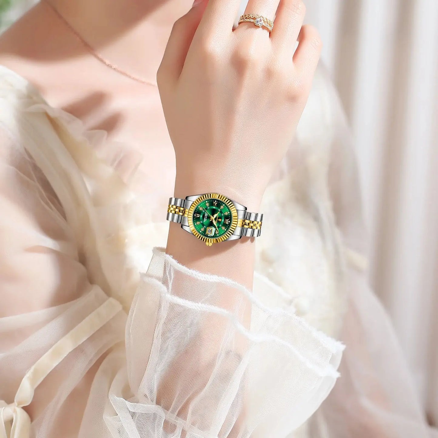 ChronoState Celeste Grace Elegant Quartz Watch for Women