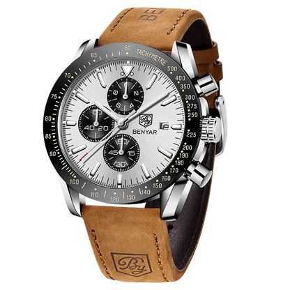 SAPPHERO Chronicle 5140 Classic Leather Strap Watch