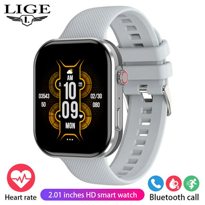 LIGE Montre intelligente GPS Suivi d'activité Appel Bluetooth Moniteur de santé 24h Sport Fitness Étanche Vente flash Bracelet femme
