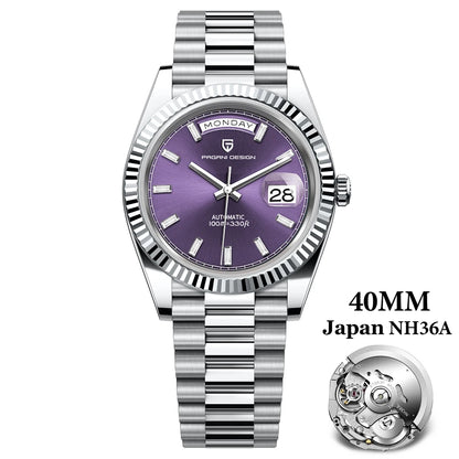 PAGANI DESIGN 2026 Nouvelle Montre Automatique Luxe Or Rose DD40 Pour Homme NH36A Montre-Bracelet Mécanique Homme Étanche en Acier Inoxydable