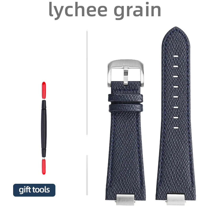 27 * 12mm 1853 PRX T137 watch strap for Tissot PRX men 40mm T137.407/T137.417 raised strap plain/bamboo/lychee pattern watchband