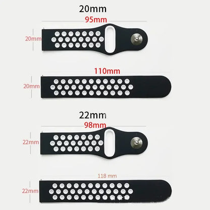 Silicone Strap For Amazfit GTS 4-3-2e Mini/GTR 4-3-Pro-2 47mm/GTR 2e/stratos 3 20mm/22mm Watch band sport Bracelet bip-U-S-lite
