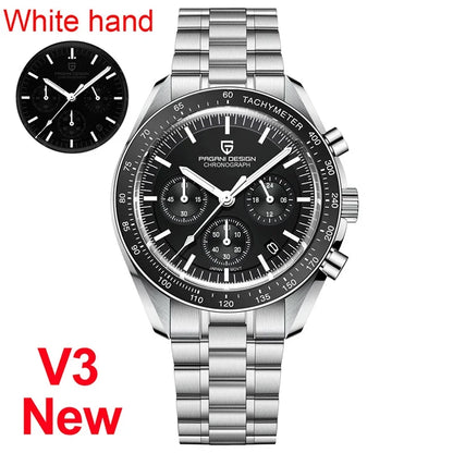 PAGANI DESIGN 2026 Nouvelle V5 PD1701 Montres Homme Luxe Montre à Quartz Homme Sport Vitesse Chronographe Verre Saphir AR Étanche 100M