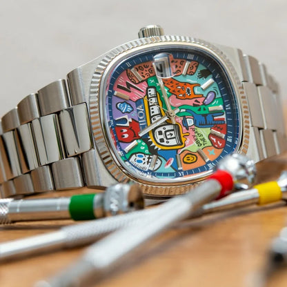 Montre rétro carrée pour hommes, marque de luxe légère, cadeau authentique 2026, nouveau bracelet en acier inoxydable, montre à quartz étanche