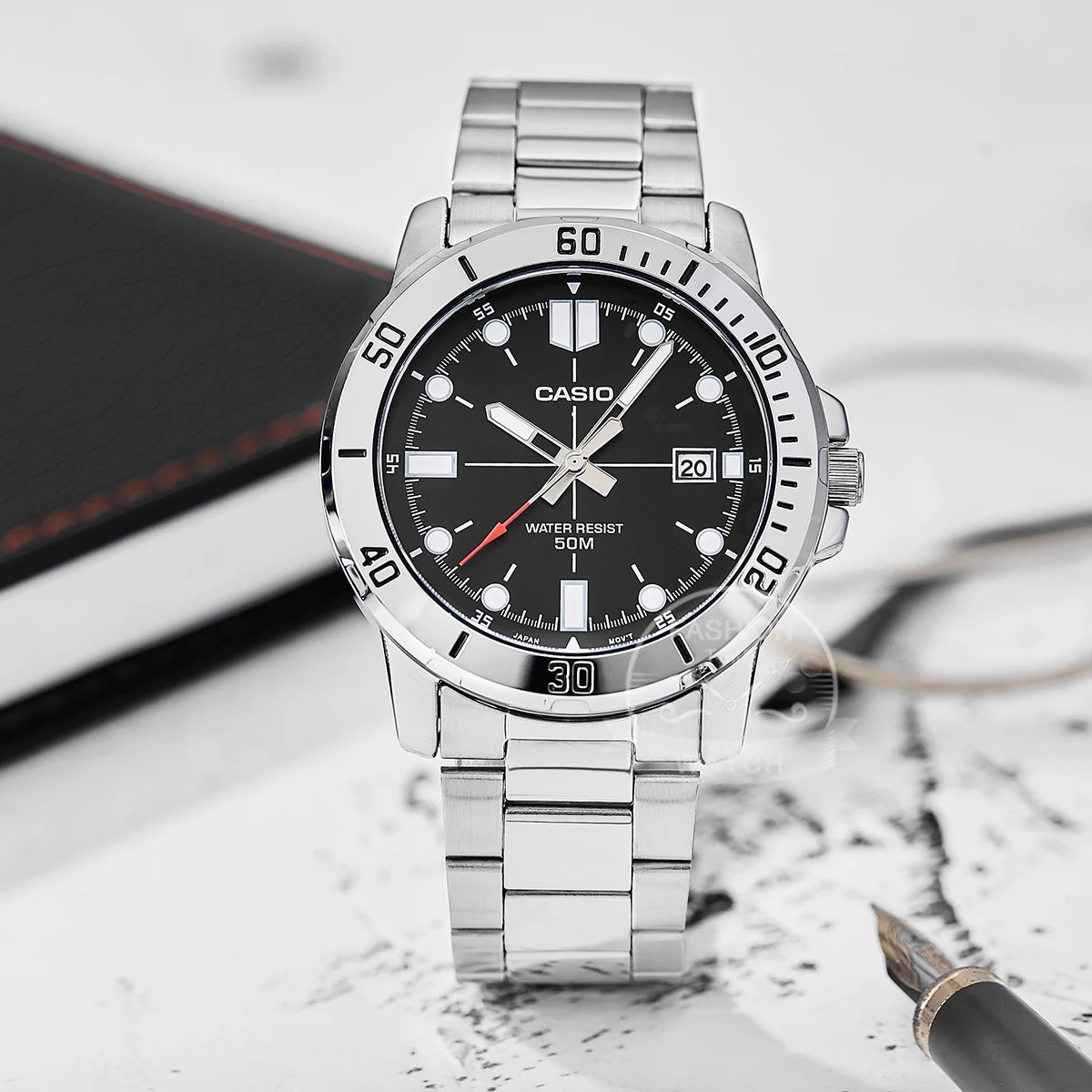 Casio montre-bracelet homme de luxe quartz étanche 50m lumineuse sport militaire relogio masculino