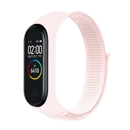 Nylon loop Mi band 4 5 6 Strap Replacement Soft Adjustable Wrist Watchband Pulsera correa For Xiaomi Mi band 3 4 5 6 7 Bracelet