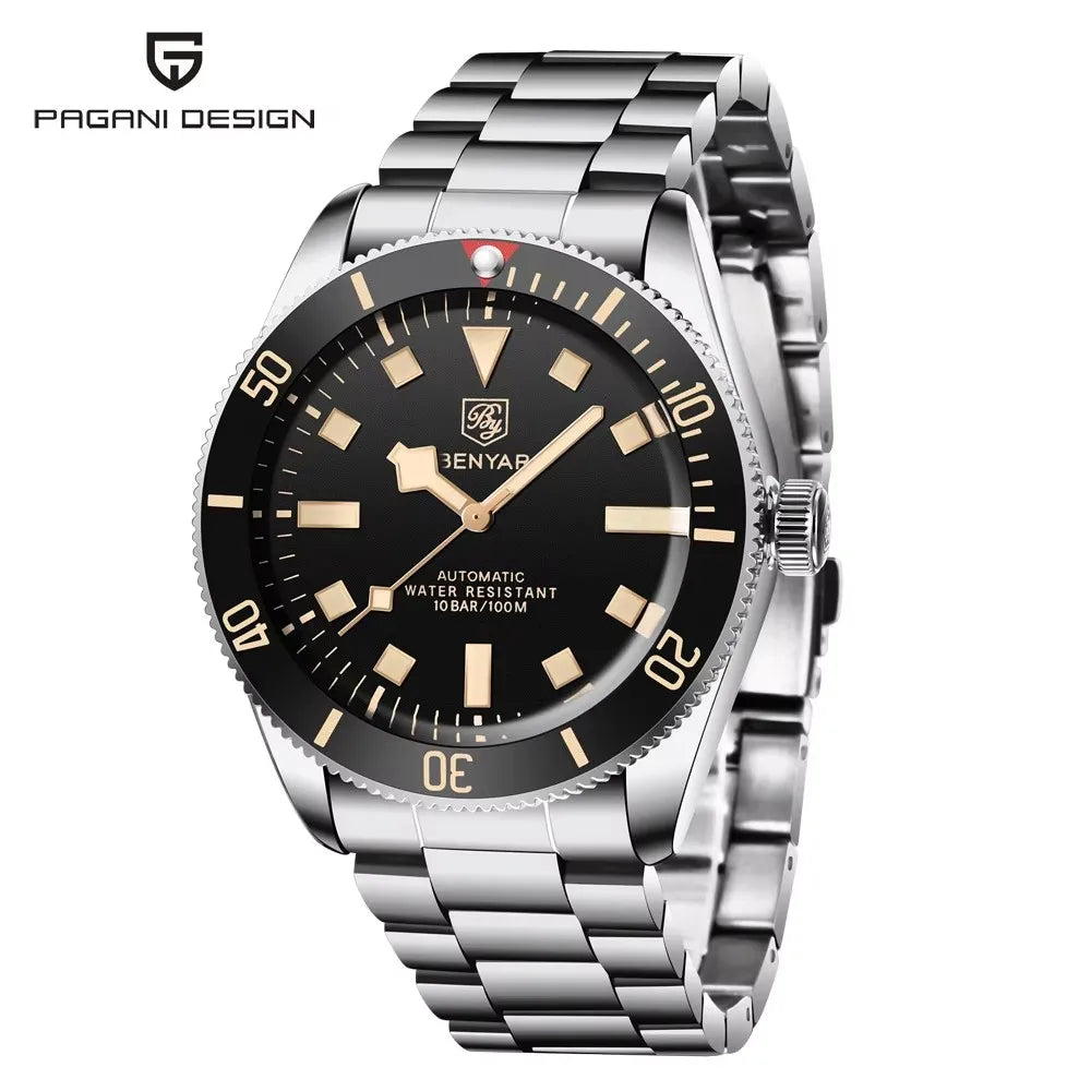BENYAR BB58 BY-5179M Mechanical Automatic Watch Stainless Steel