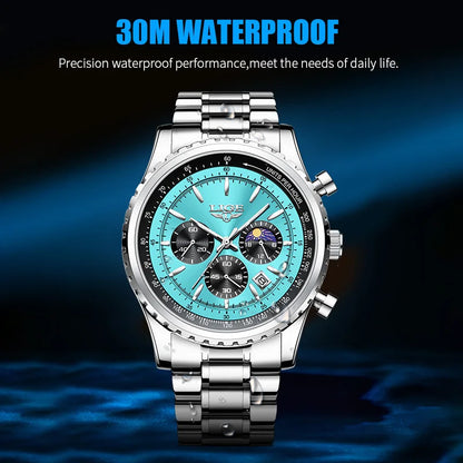 2025 LIGE Top Brand Luxury New Men Watch Quartz Man Watches Waterproof Luminous Watch for Men Date Chronograph Sport Wristwatch