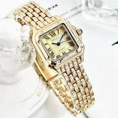 Luxury  Women Watches Fashion Square Quartz Wristwatch Simple Ladies Clock Reloj Mujer
