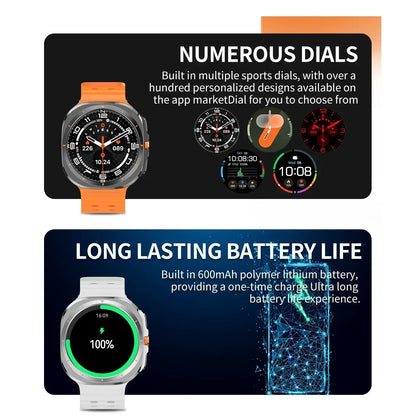 La montre connectée BW7 est dotée d'un suivi sportif et de fitness multifonctionnel avec un écran AMOLED de 1,46 pouce pour le suivi de la santé