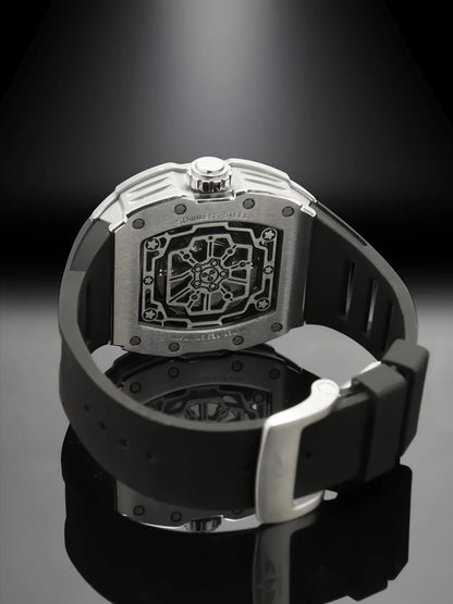 PINDU Mechanical Watch Sapphire Dial Stainless Steel Case
