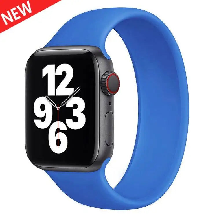 Solo Loop silicone for apple Watch Bands 40mm 44mm 45 41 49mm 42mm 46mm 38 bracelet iwatch series 11 10 9 8 7 6 se3 ultra2 strap