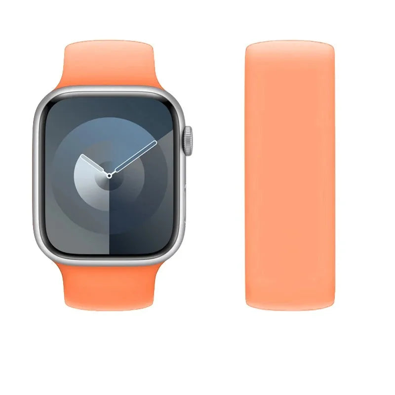 Solo Loop silicone for apple Watch Bands 40mm 44mm 45 41 49mm 42mm 46mm 38 bracelet iwatch series 11 10 9 8 7 6 se3 ultra2 strap