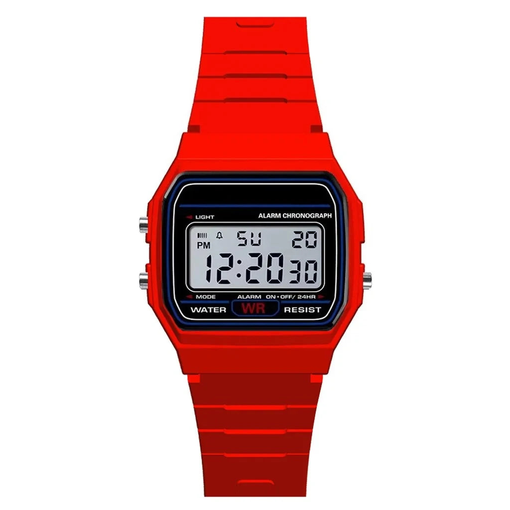Montre de sport de luxe analogique et numérique militaire LED étanche pour homme, femme et enfant avec bracelet et alarme