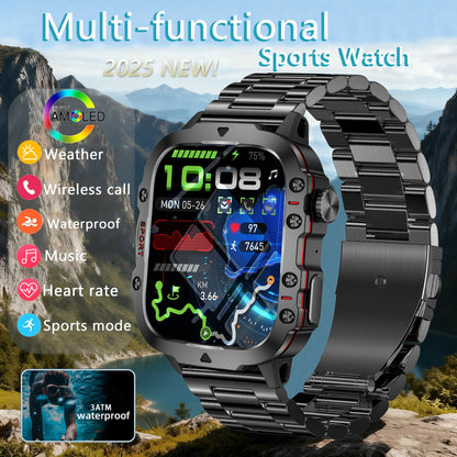 2026 Nouvelle montre connectée NFC pour femmes, 1,96 pouces, avec tension artérielle, fréquence cardiaque, appel Bluetooth, santé féminine, pour Android IOS