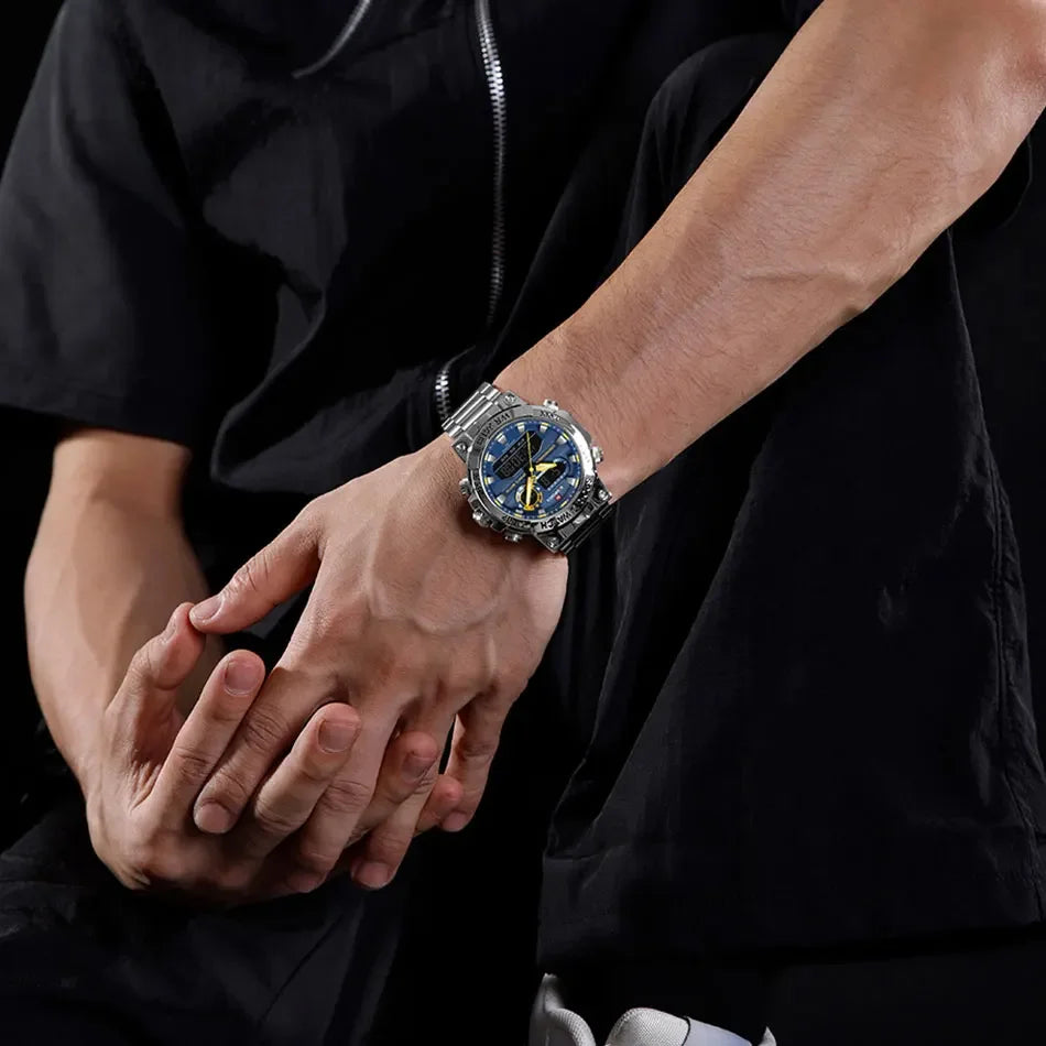 NAVIFORCE NF9237 Military Dual Display Chronograph Watch