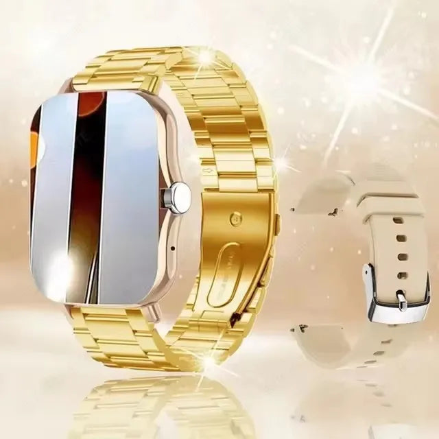 Montre connectée étanche 1,83'' avec réponse aux messages, appels, surveillance du sommeil, podomètre sportif, alertes d'informations pour iPhone Android