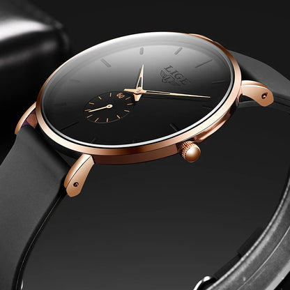 LIGE 2026 Nouvelle Montre Sport Tendance Homme, Marque de Luxe, Étanche, Simple, Ultra-Fine, Montre Homme à Quartz, Relogio Masculino