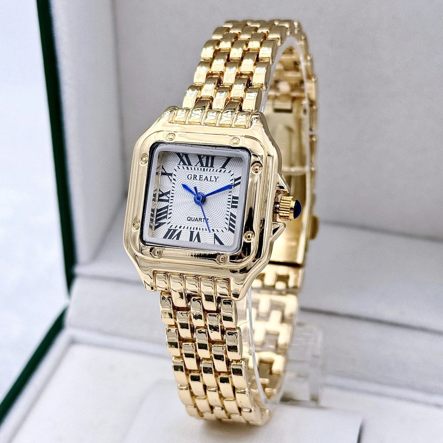Nouvelles montres pour femmes, marque de luxe légère, affaires, or, acier inoxydable, mode féminine, montres à quartz, bracelet de montre pour femmes