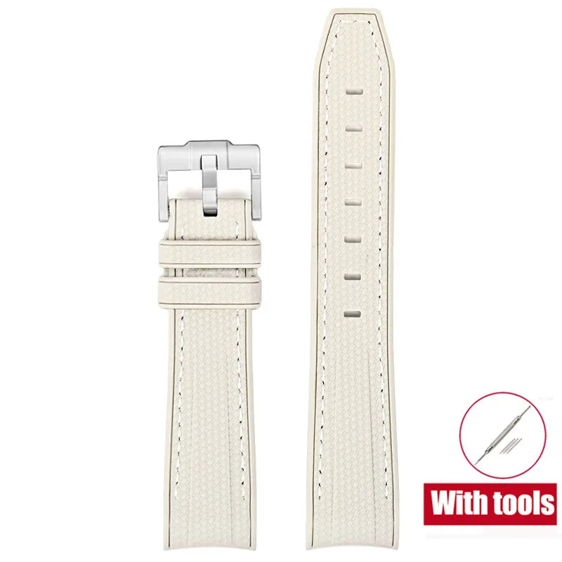 20mm Diving Strap for Omega X Swatch Joint MoonSwatch Men Women Arc Curved End TPU Rubber Bracelet for Rolex Watch Band Tools