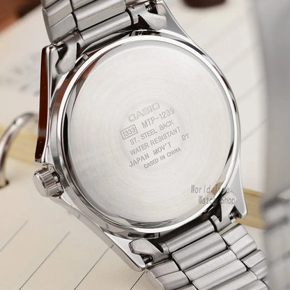 Montre Casio homme simple calendrier hebdomadaire étanche à quartz style décontracté et professionnel