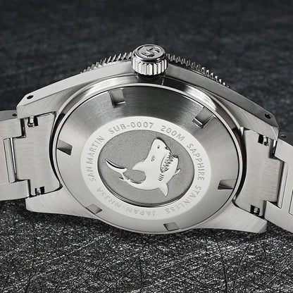 Montre mécanique automatique officielle San Martin SN0007 Verre saphir
