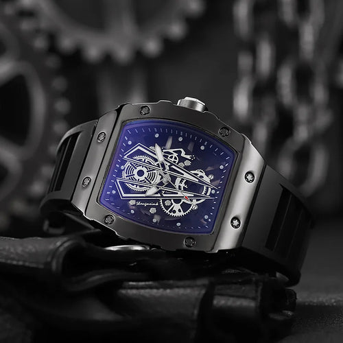 1/2PCS Luxury Large Dial Men Quartz Watch Casual Silicone Band Men's Sports Watches Reloj Hombre（Without Box）