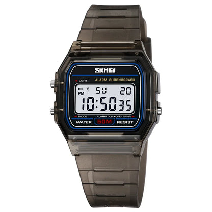 SKMEI 2056 Electronic Waterproof Sports Watch for Men Women Countdown Boy Girl Digital Date Wristwatches 1123 Reloj Masculino