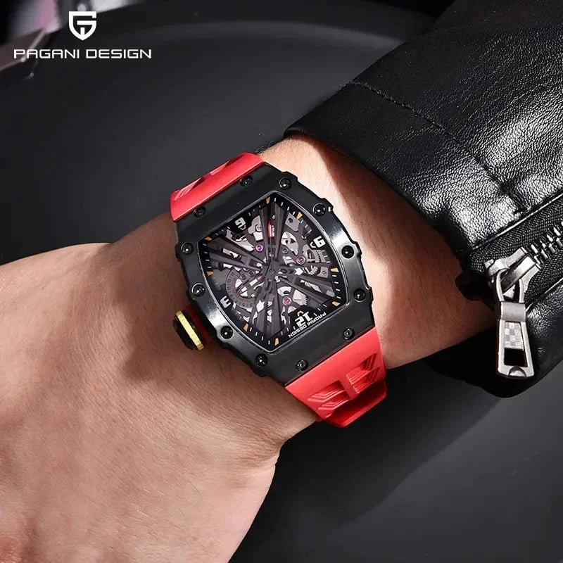 ChronoState Silver Phantom VH65 Skeleton Quartz Watch for Men