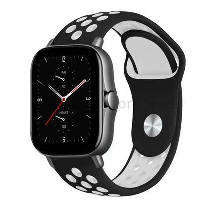Silicone Strap For Amazfit GTS 4-3-2e Mini/GTR 4-3-Pro-2 47mm/GTR 2e/stratos 3 20mm/22mm Watch band sport Bracelet bip-U-S-lite