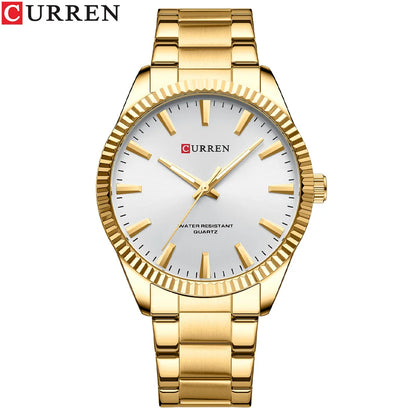 Montre Homme CURREN Mode Simple Acier Inoxydable Quartz Montre Homme Décontracté Business Montre Relogio Masculino