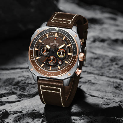 NAVIFORCE NF8057 Chronograph 24-Hour Date Display Watch