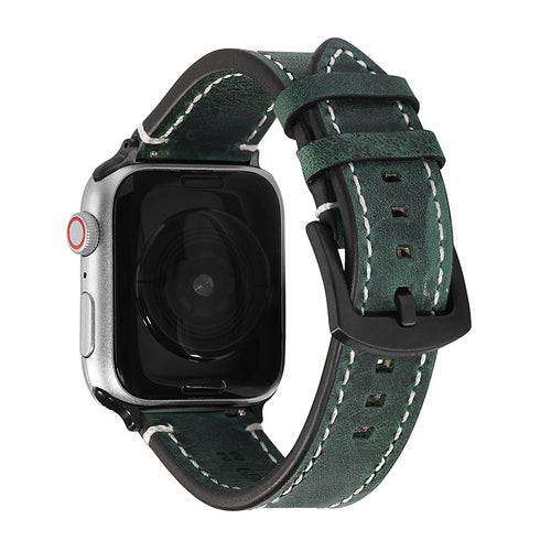 Bracelet de remplacement en cuir véritable pour Apple Watch