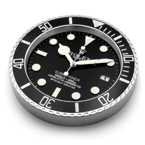 Horloge murale R*lex Submariner - Noire