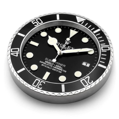 Horloge murale R*lex Submariner - Noire