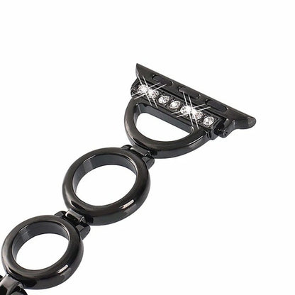 Bracelet de montre classique en acier inoxydable à boucle pour toutes les séries d'Apple Watch