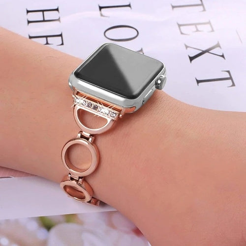 Bracelet de montre classique en acier inoxydable à boucle pour toutes les séries d'Apple Watch