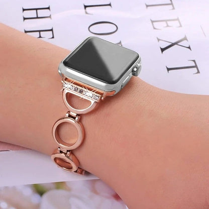 Bracelet de montre classique en acier inoxydable à boucle pour toutes les séries d'Apple Watch