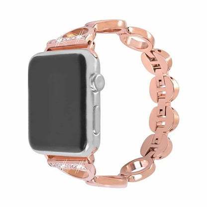 Bracelet de montre classique en acier inoxydable à boucle pour toutes les séries d'Apple Watch