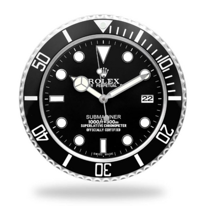 Horloge murale R*lex Submariner - Noire