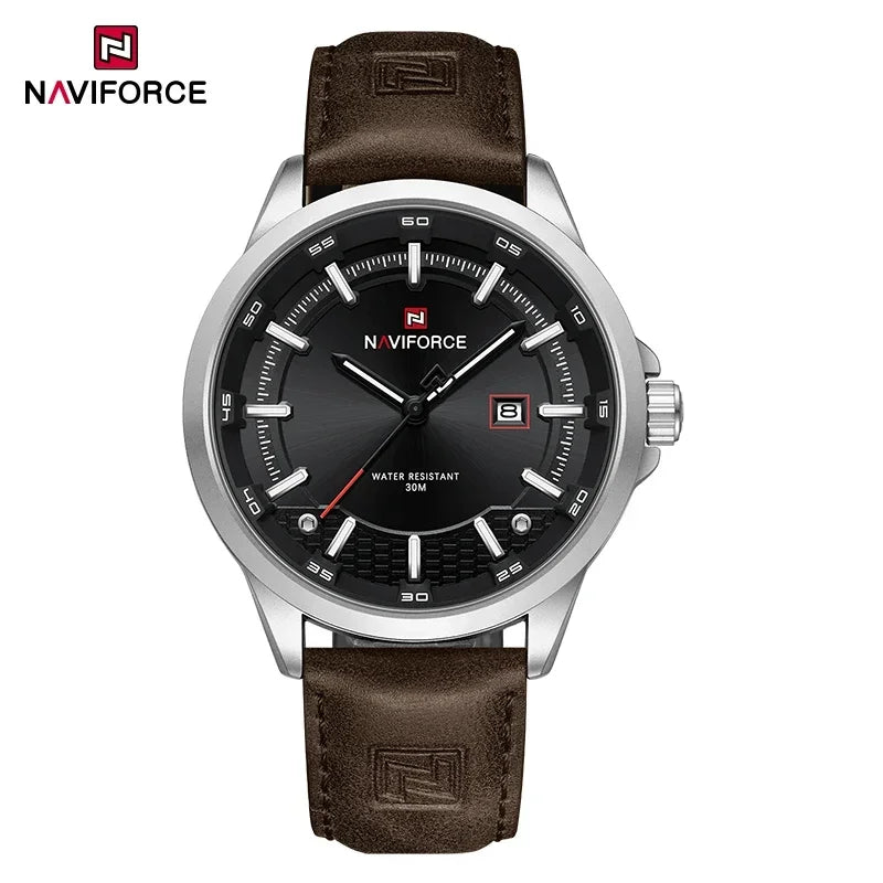 Montres Homme NAVIFORCE Montres-bracelets à Quartz Lumineuses Étanche Calendrier Business Horloges Cadeau Relogio Masculino 2025