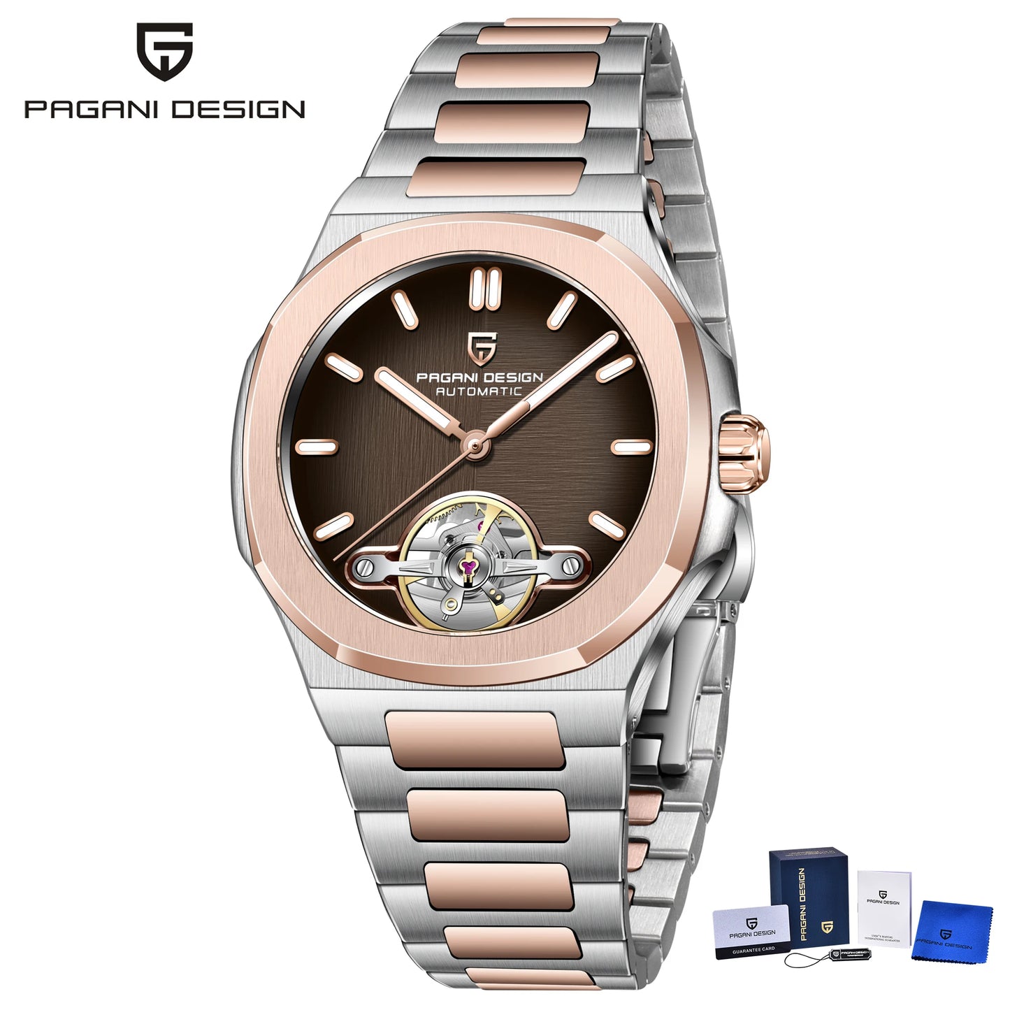 ChronoState Velocity Tourbillon Skeleton Automatic Luxury Watch for Men