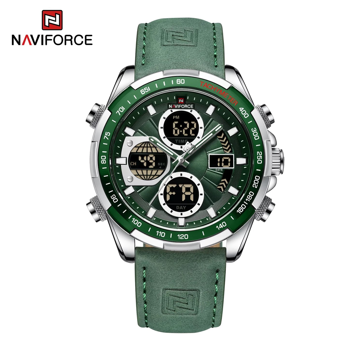 Montres militaires de mode NAVIFORCE pour hommes Luxe Montre chronographe sport originale Montre étanche à quartz Montre-bracelet numérique