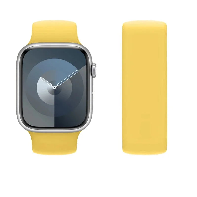 Solo Loop silicone for apple Watch Bands 40mm 44mm 45 41 49mm 42mm 46mm 38 bracelet iwatch series 11 10 9 8 7 6 se3 ultra2 strap