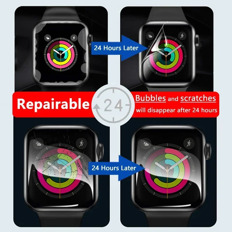 Protection d'écran ultra fine pour montre Tissot PRX Powermatic 80 T137407 T137410 T137463 T931407 Film hydrogel souple - Pas en verre