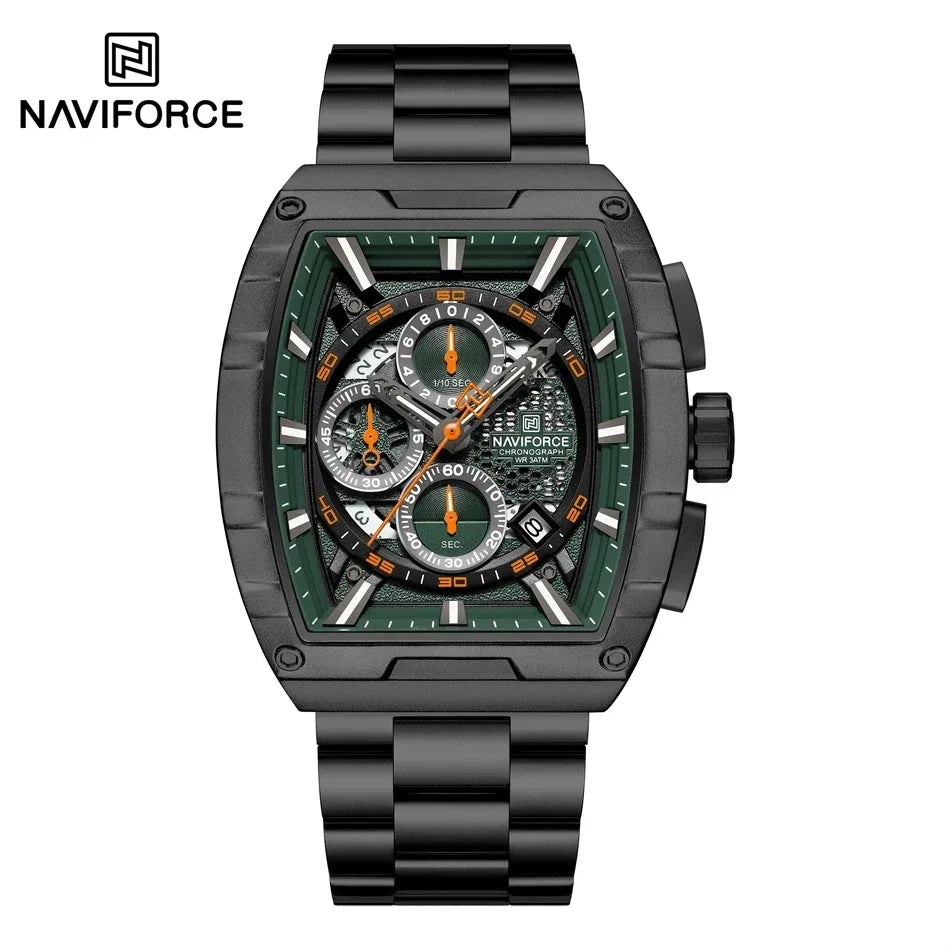 NAVIFORCE – Montre-bracelet à quartz de luxe pour hommes, marque supérieure, étanche, chronographe, 2025, date automatique